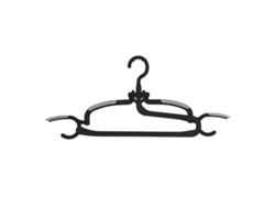 Percha para pantalones giratoria de plástico, multifunción, antideslizante y sin costuras