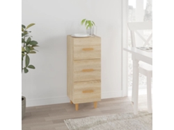 Aparador Madera Contrachapada Color Roble Sonoma 34,5x34x90 Cm