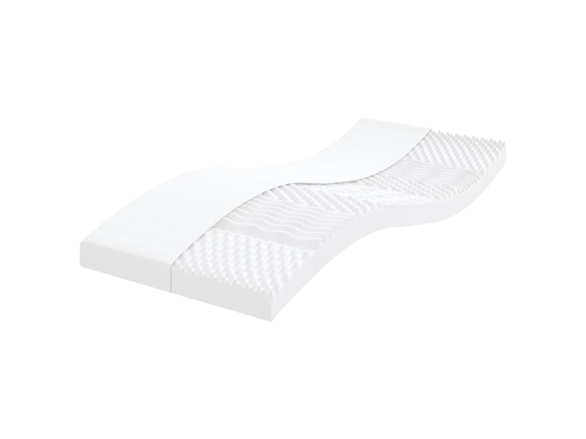 Colchones De Espuma 2 Uds 7 Zonas Dureza 20ild Blanco 80x200 Cm