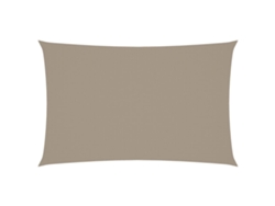 Parasol rectangular de tela Oxford, color marrón grisáceo, MAISON EXCLUSIVE (4 x 7 m)
