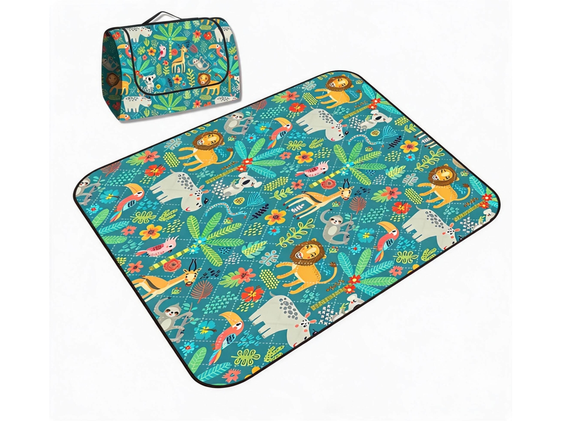 Manta De Picnic De 200 X 200 Cm, Impermeable, Resistente A La Arena, Portátil Y Lavable. Digitallab