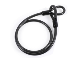 Cable De Acero Para Bicicleta Con Doble Loop Resistente A Rasguños Y Alto Rendimiento Para Seguridad De Bicicletas Y Escaleras Negro