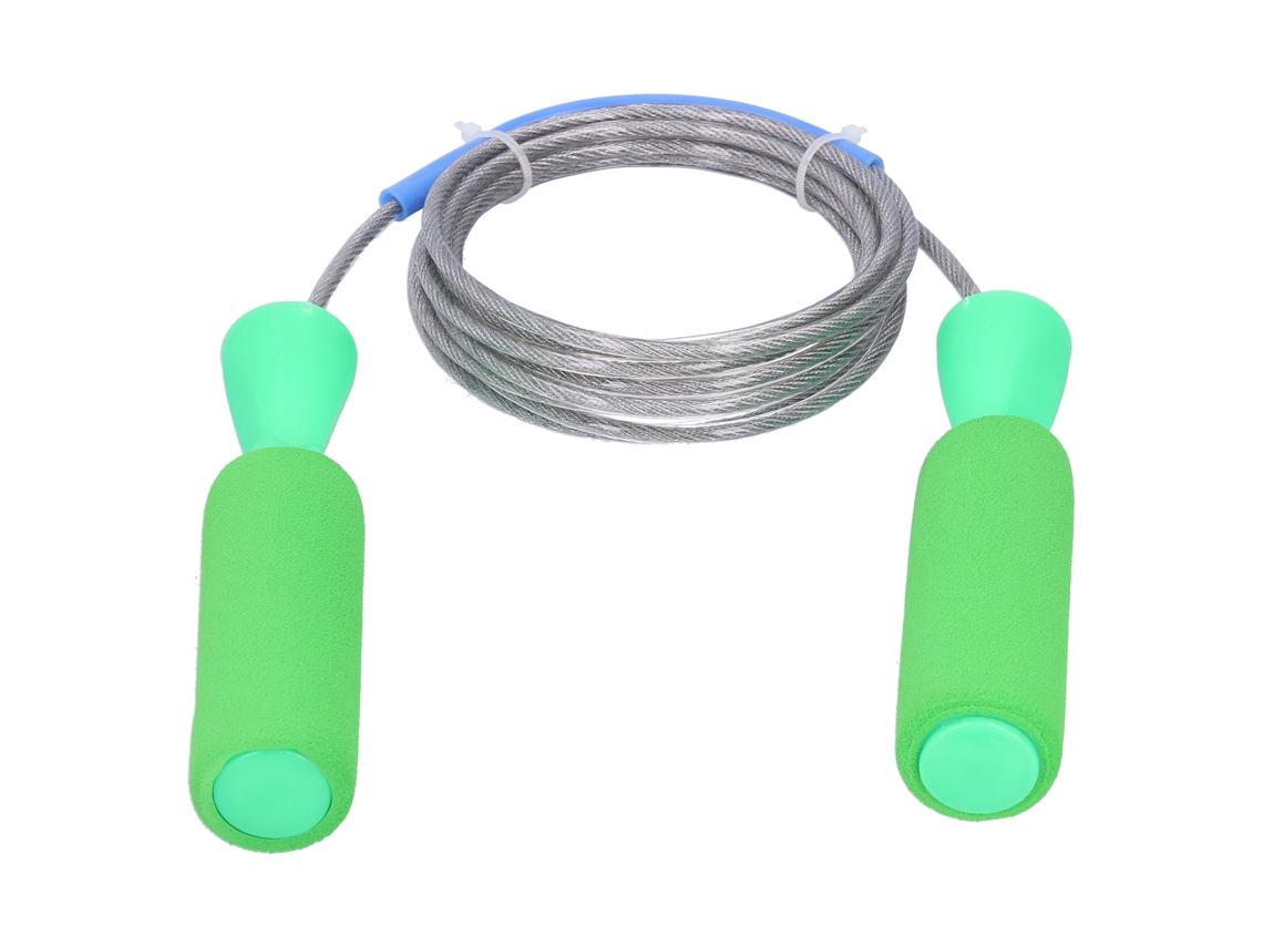 Junli-cuerda De Saltar De Alambre De Acero Para Fitness, Color Verde, Para Hombres Y Mujeres. Equipo De Fitness Para Ejercicios De Salto.