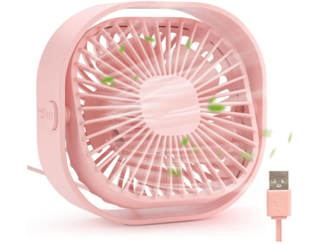 Mini ventilador YIZHOOD Fans222 Rosa