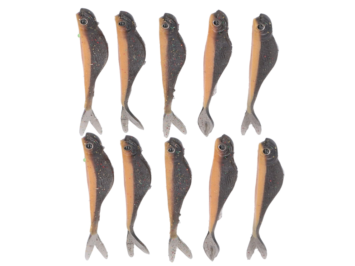Señuelo Minnow de 4 pulgadas con marca de pesca.