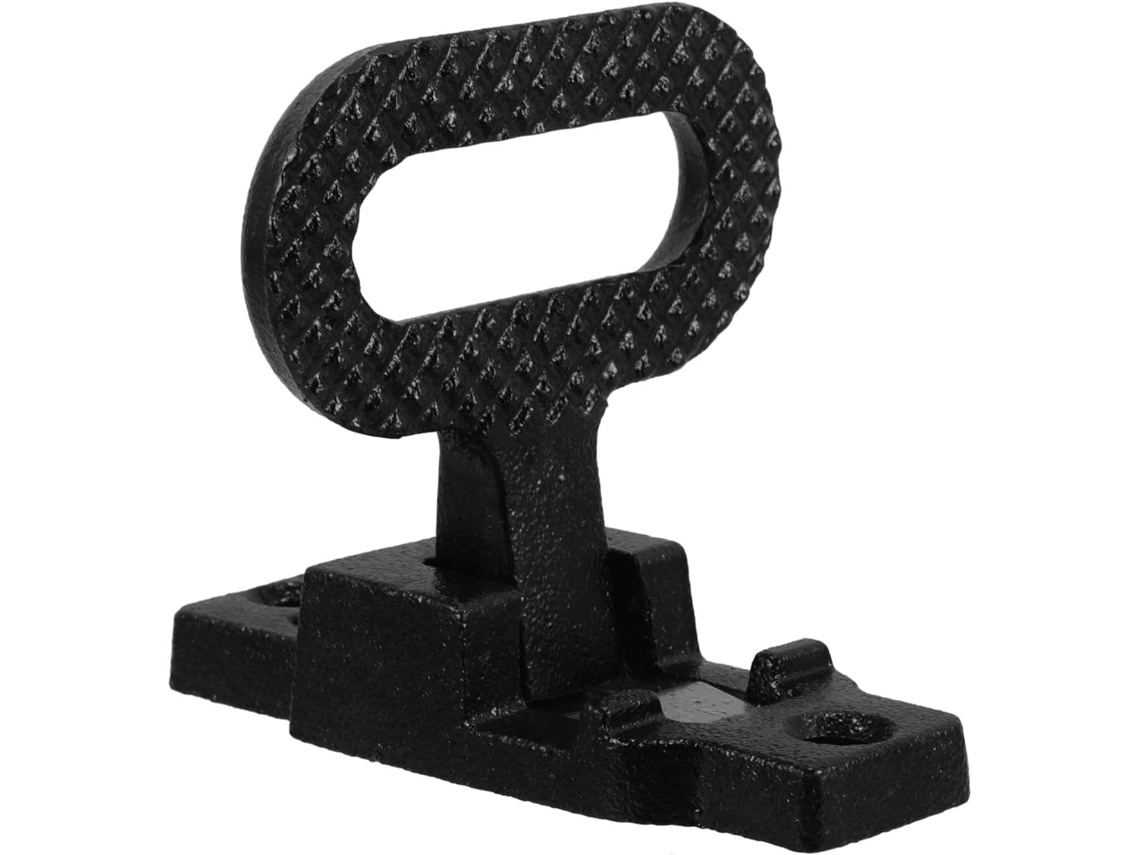 Taburete Plegable De Acero Al Carbono Negro, Antideslizante, Tamaño Estándar.
