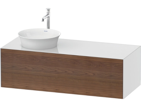 DURAVIT Tulip blanco, mueble de pared, ancho 1300 x fondo 550mm, con 1x extraíble, con tecnología tip-on, WT4977L