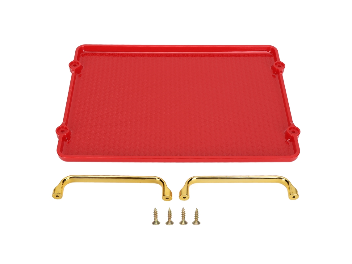 Bandeja Decorativa Con Asas Para Productos De Belleza, Estilo Elegante Y Almacenamiento Organizado.