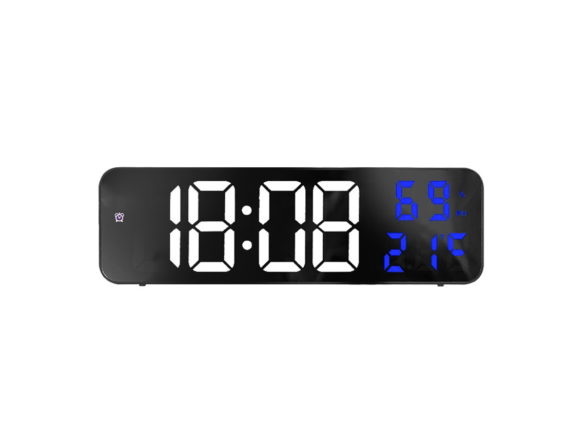 Reloj digital LED grande, reloj electrónico para el hogar, montaje en pared NEVEANCE