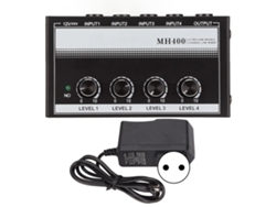 Mezclador De Audio (4 Canales De Bajo Ruido) Mezclador De Línea Estéreo Portátil