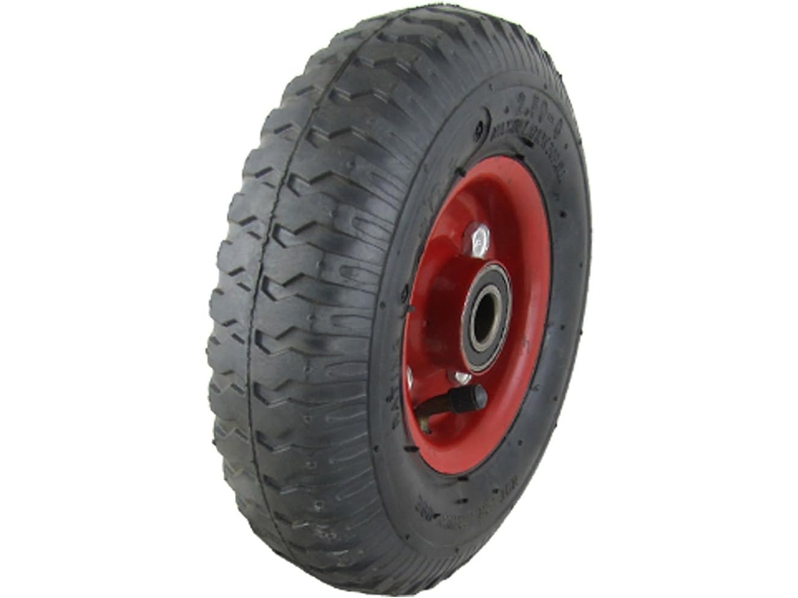 Rueda Neumática Antideslizante De Goma Y Metal Para Carretilla De 8'.