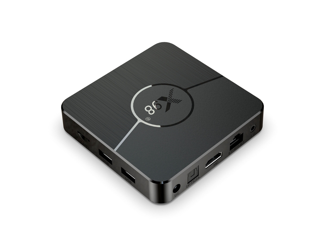Decodificador de TV inteligente Yuysan X98 Plus 4K HD con Android 11, compatible con Wi-Fi 2.4G, HDMI, AV, LAN y USB 2.0, 4 GB y 32 GB