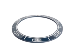Bisel de cerámica para reloj de 41,5 mm, azul y blanco