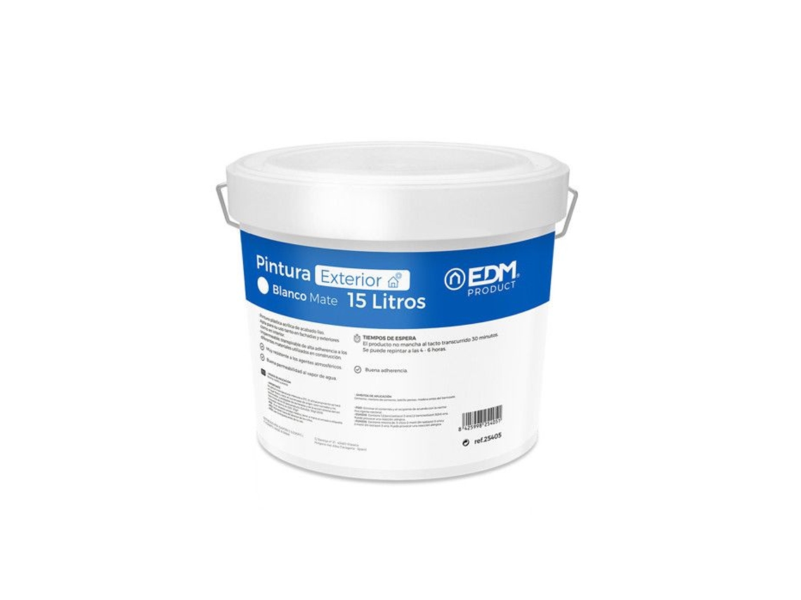 Edm Tinta Plástica Interna y Externa 15L