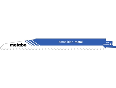 METABO 5 hojas para sierras de sable "demolition metal" 225 x 1,6 mm (631993000)