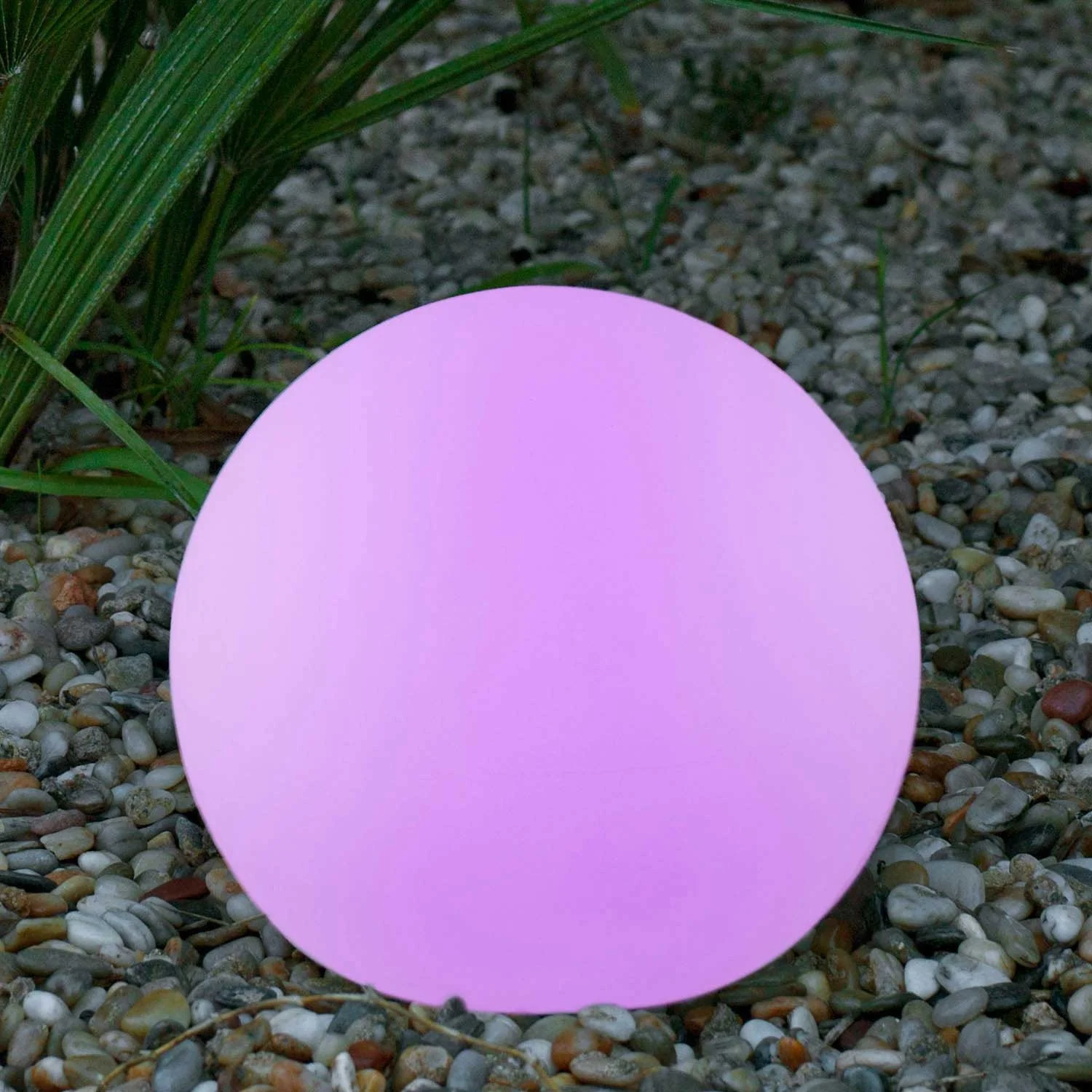 Lámpara Solar Esférica Exterior LÚZETE Batería Recargable Buly 40 Rgb