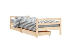 Maison Exclusive - Estructura De Cama Infantil Con Cajones Madera Pino 90x190 Cm
