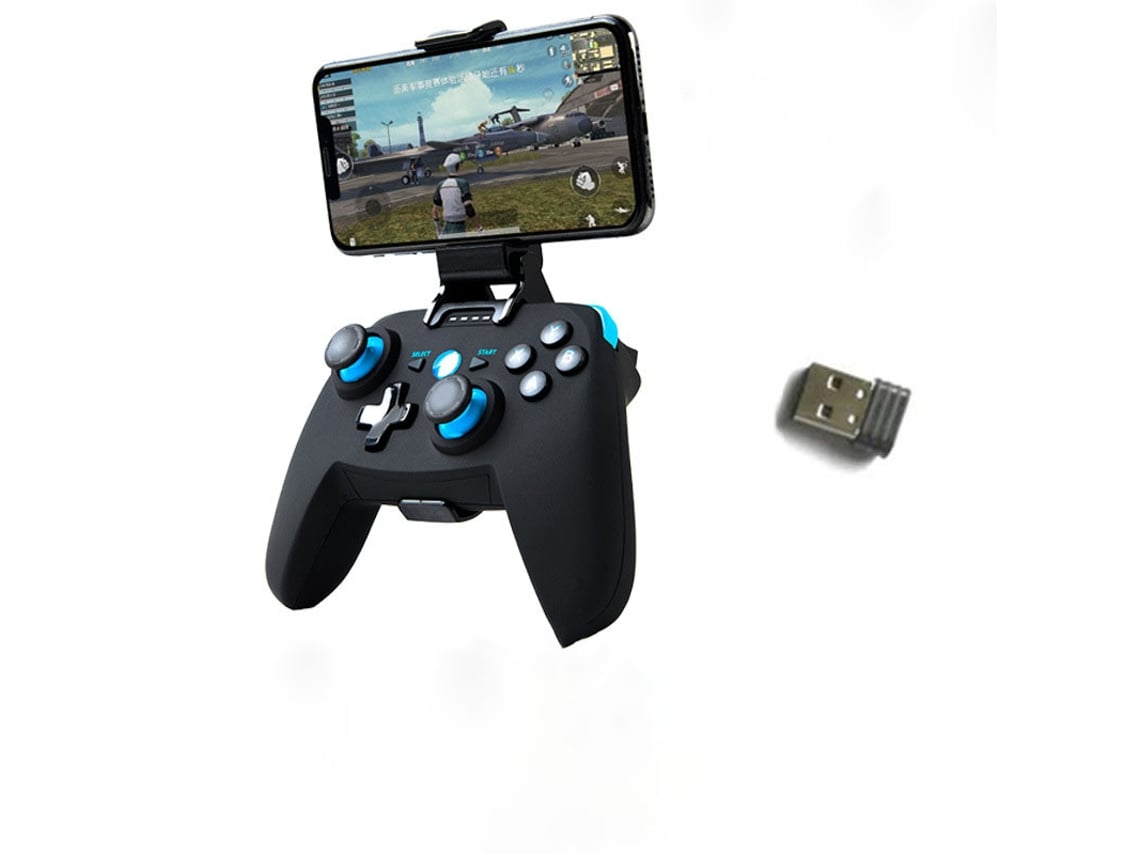 Controlador Android/PC/PS3, Gamepad Android para teléfono móvil Bluetooth,  Gamepad inalámbrico 2,4G para PC/PS3/TV, mango de juego de doble vibración