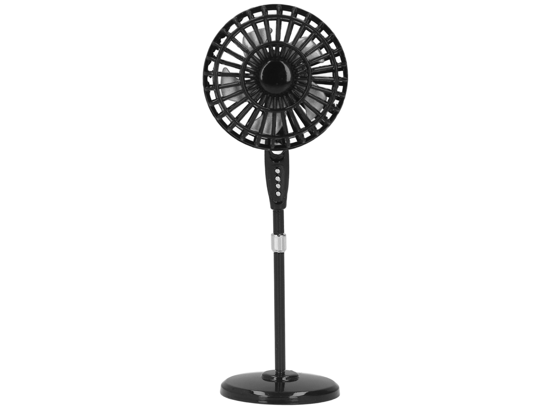 Ventilador eléctrico en miniatura de metal para casa de muñecas, escala 1:12.