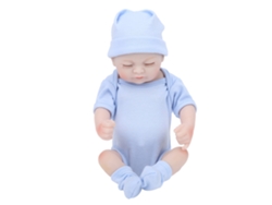 -muñeca Bebé De Silicona Simulada Realista 10 Pulgadas Ojos Cerrados Azul Juguete Regalo Niñas