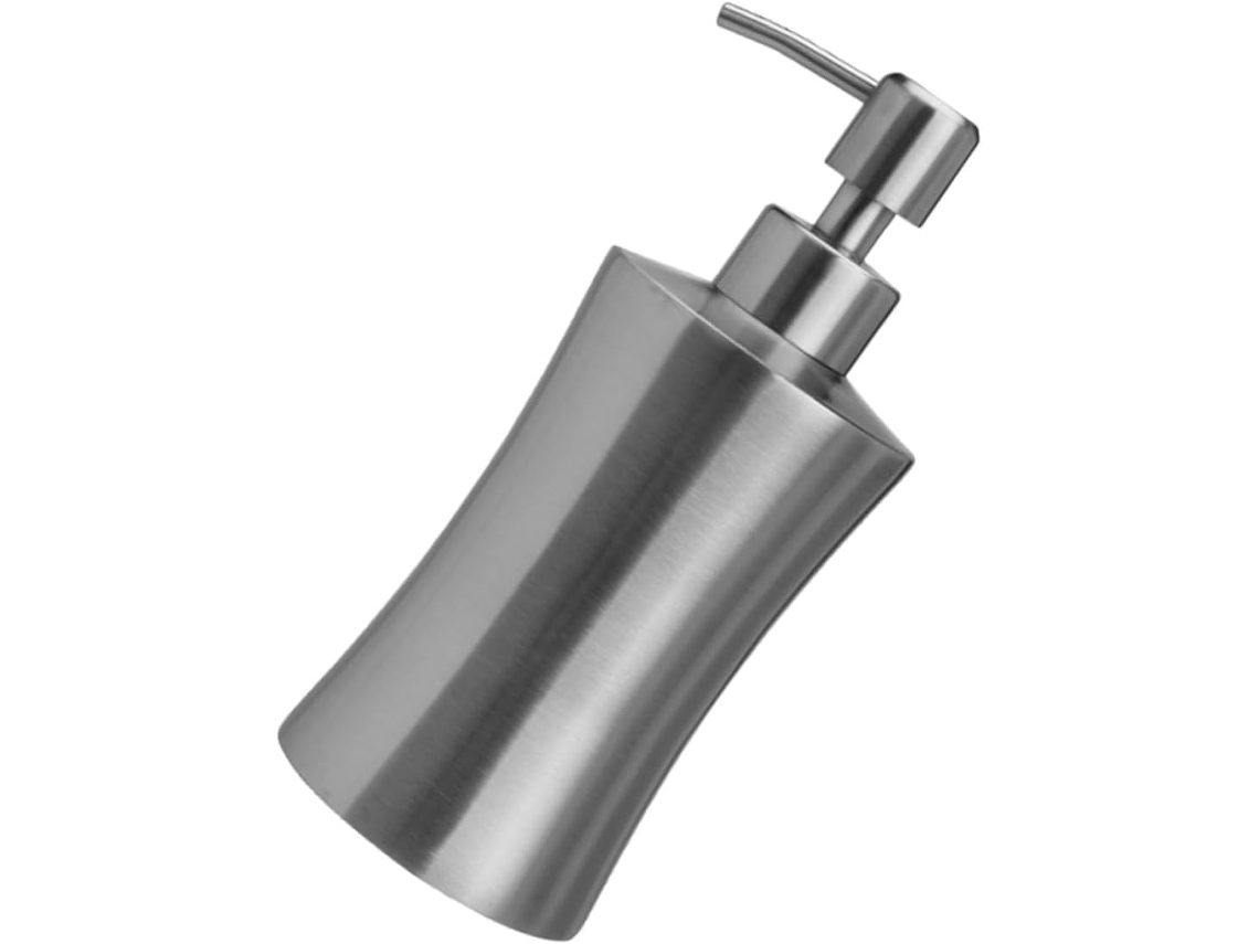 Dispensador Jabón Acero Inoxidable Botella Recargable Champú Loción Diseño Ergonómico