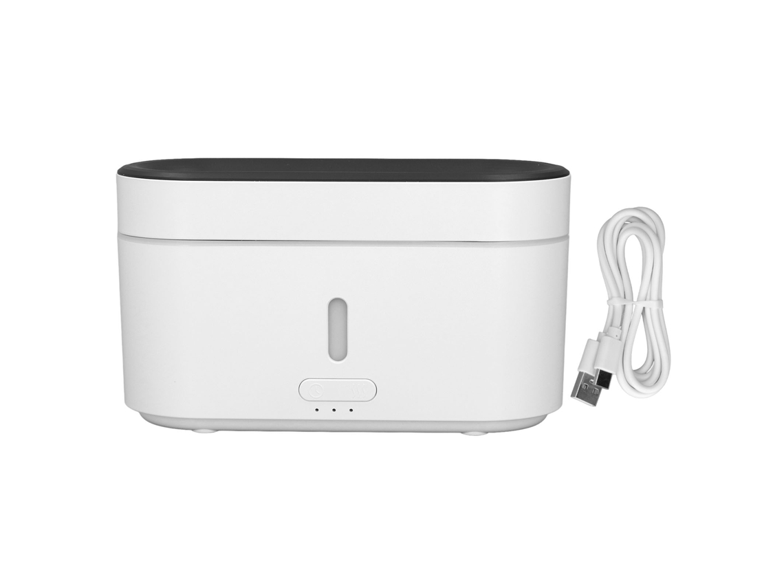 Difusor Aromático Con Llama, Humidificador Ultrasónico De 300 Ml, Usb Con Luz Led Y 3 Modos.
