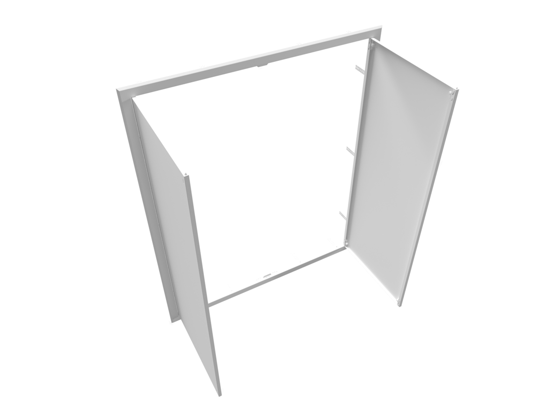 Atole Trampilla De Inspección De Gran Formato De Acero Blanco - Dimensiones De Paso : 1000 X 1000 Mm