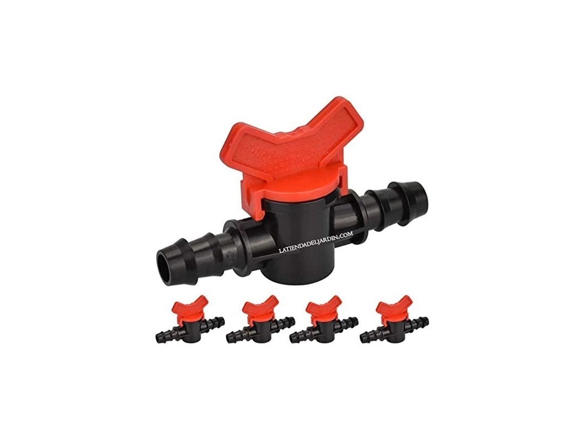 Pack 10 X Llave De Paso Riego Goteo 16Mm SUINGA