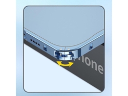 Capa metálica com placa fosca para iPhone 11, 12 Pro e 13 Pro Max, resistente a riscos e impressões digitais.