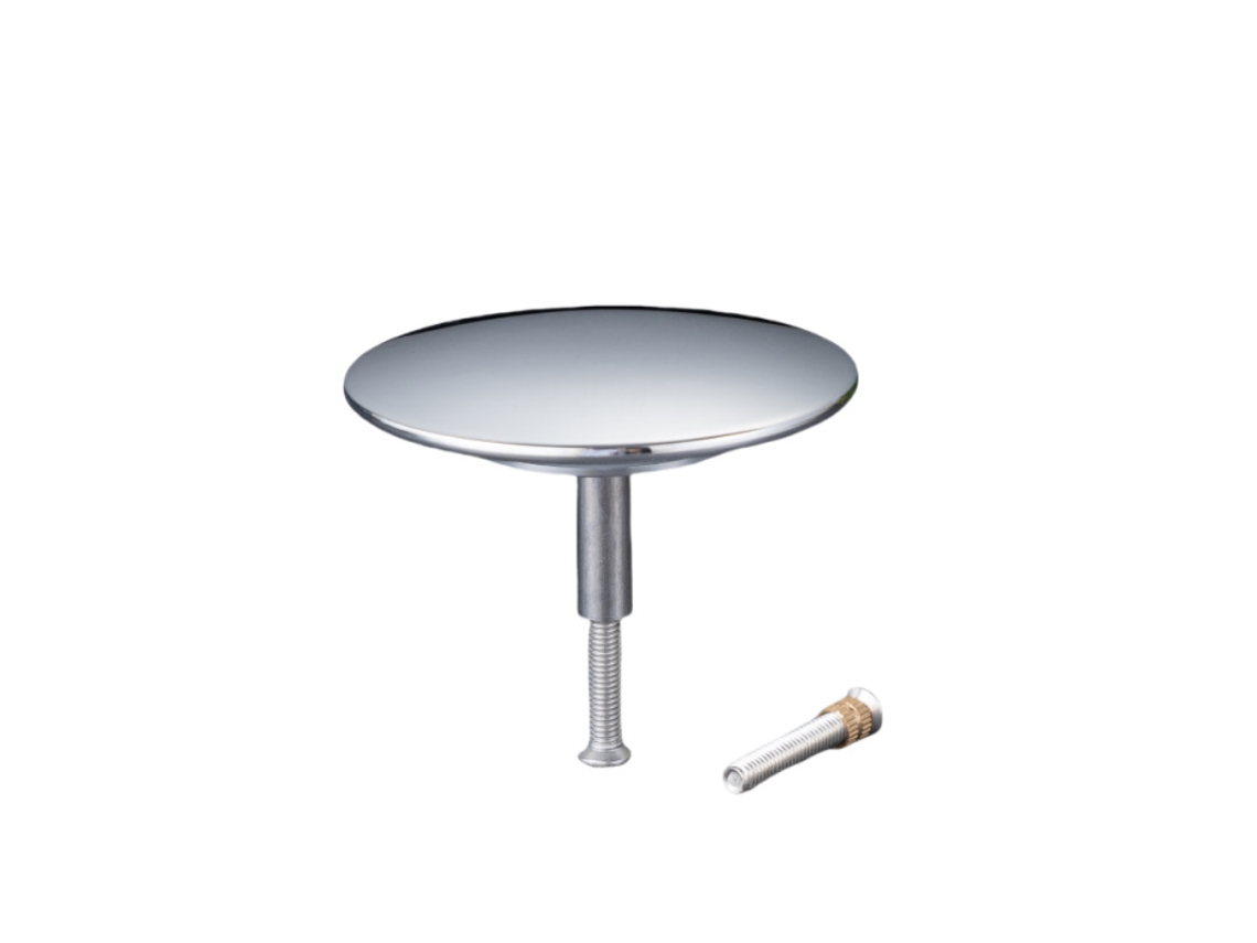 Tapón De Bañera Universal, Tapón De Desagüe Cromado Con Innovadora Junta Doble, Compatible Con Todas Las Bañeras Estándar, Altura Regulable