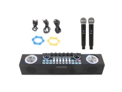 Máquina Todo En Uno De Tarjeta De Sonido Para Canto En Vivo Inalámbrico Con Audio, Compatible Con Entrada Bluetooth Y Dos Micrófonos
