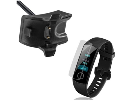 Kit Cargador Usb Film Protector Pantalla Gel Full Cover Huawei Honor Band 5