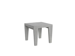 Mesa de Comedor ITAMOBY Spimbo (90x90/246 - Paneles de Melamina - Cemento)