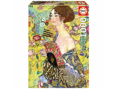 Puzzle EDUCA de 1000 Piezas Dama con Abanico de Gustav Klimt 19932