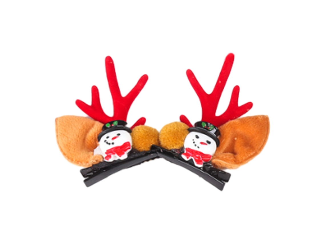 Diadema, pinzas y diadema de reno navideño para niñas NEVEANCE
