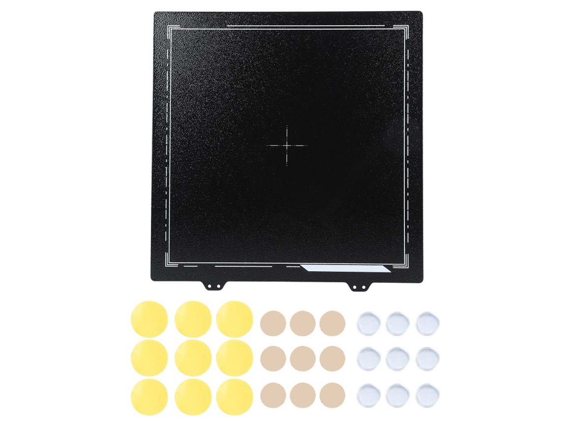 Accesorios para impresoras 3D: Lámina de acero para muelles Pei negra para Anet CR 10/s