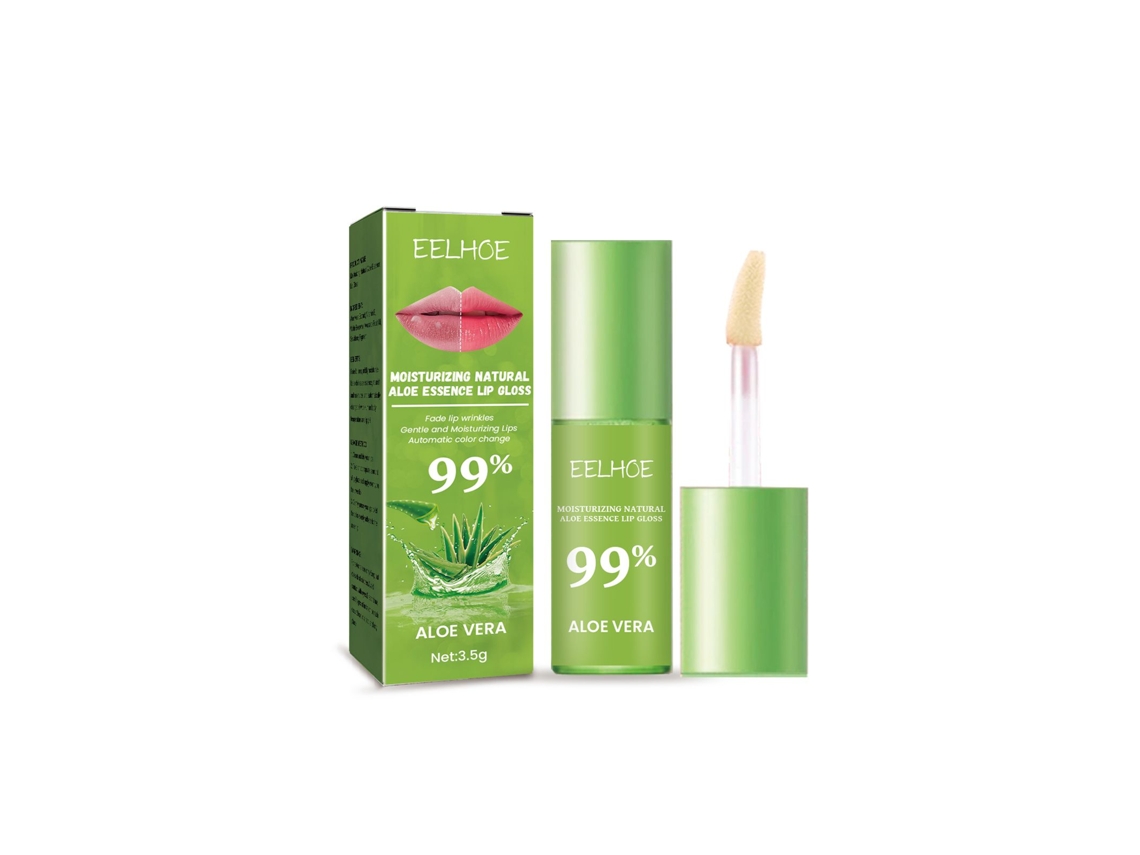 Brillo labial hidratante con aloe vera natural