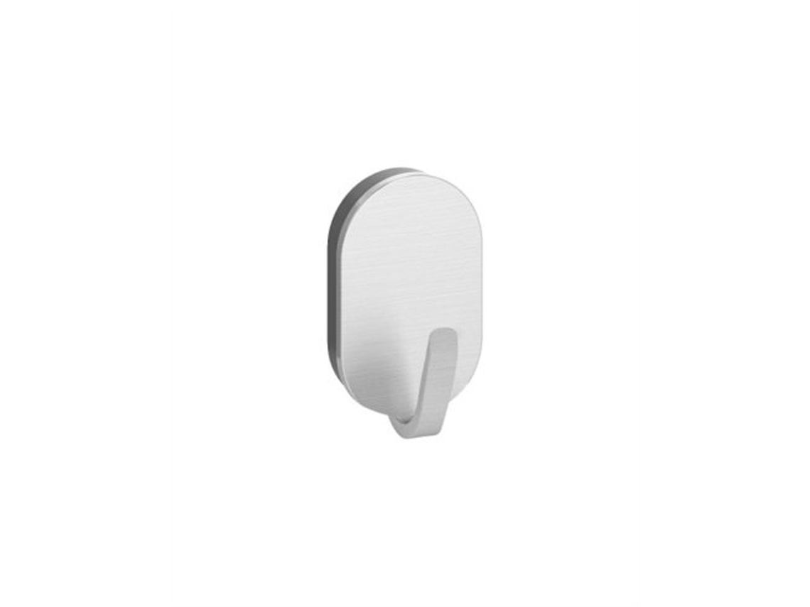 Perchas adhesivas cromadas Lauxa Home - Paquete de 12 - 3 x 2 cm - 1,5 kg