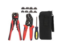 Alicates De Crimpado De Acero De Alto Carbono, Kit De Herramientas Para Terminales De Conectores De Cables
