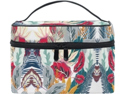 Bolsa Cuero Con Cremallera Portátil Organizador Diseño