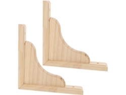 Soporte Triangular De Madera Para Estante De Pared De 18x18 Cm (2 Cm), Juego De 2