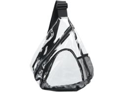 Mochila transparente de PVC con correas ajustables, homologada para su uso en estadios*.