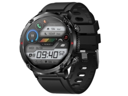 Smartwatch 16 Pantalla Redonda de Alta Definición Modo de Espera Largo con Batería de 600 Mah