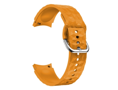 Correa de Silicona patrón de rombos para Samsung Galaxy Watch 4 40mm/44mm/Watch 4 Classic 42mm/46mm/Watch 5 40mm/44mm - amarillo