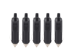 5 Conectores De Enchufe Diy Para Toma De Mechero De Coche, Macho, 12v 24v 5a Con Luz Indicadora
