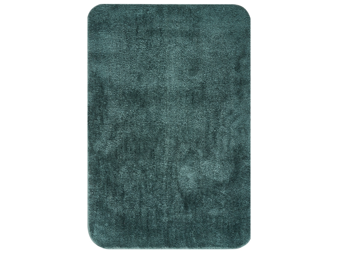 Tapete Casa De Banho Urlana Verde Escuro 60 X 90 Cm Microfibra