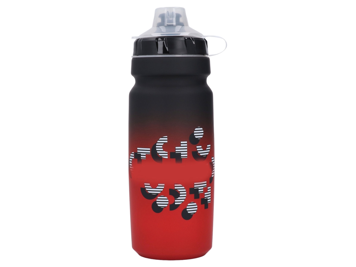 Botella De Agua Para Ciclismo De 750 Ml De Gran Capacidad, Con Tapa De Pp A Prueba De Polvo, Segura, Color Negro Y Rojo.