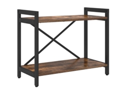 Estantería de roble ahumado en madera procesada MAISON EXCLUSIVE (60x30x50 cm)