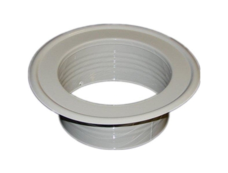 Placa de Pared de Espiga de Tubo de Ventilación Metálica Blanca de Diámetro 90 mm