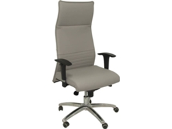Silla de Escritorio Ejecutiva PYC Albacete XL Gris con ruedas de parqué (Brazos ajustables - Pele)